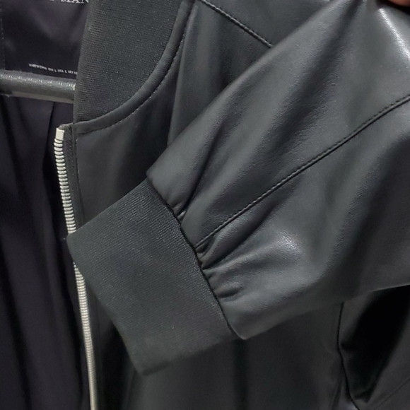 Zara Man faux leather bomber - Picture 5 of 11